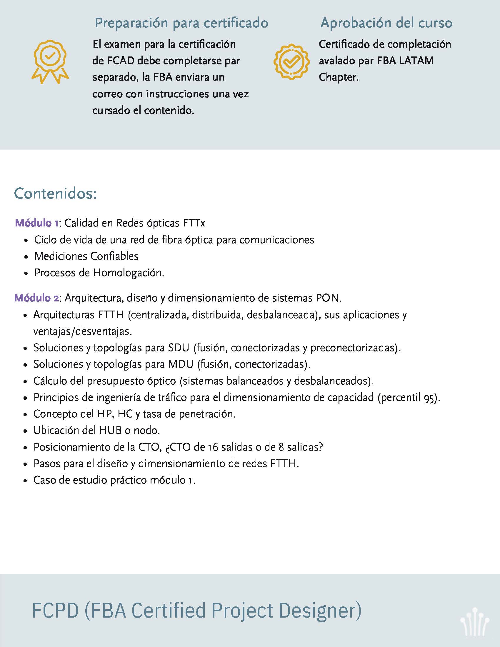 FCAD (FBA Certifies Access Designer) de FBA LATAM