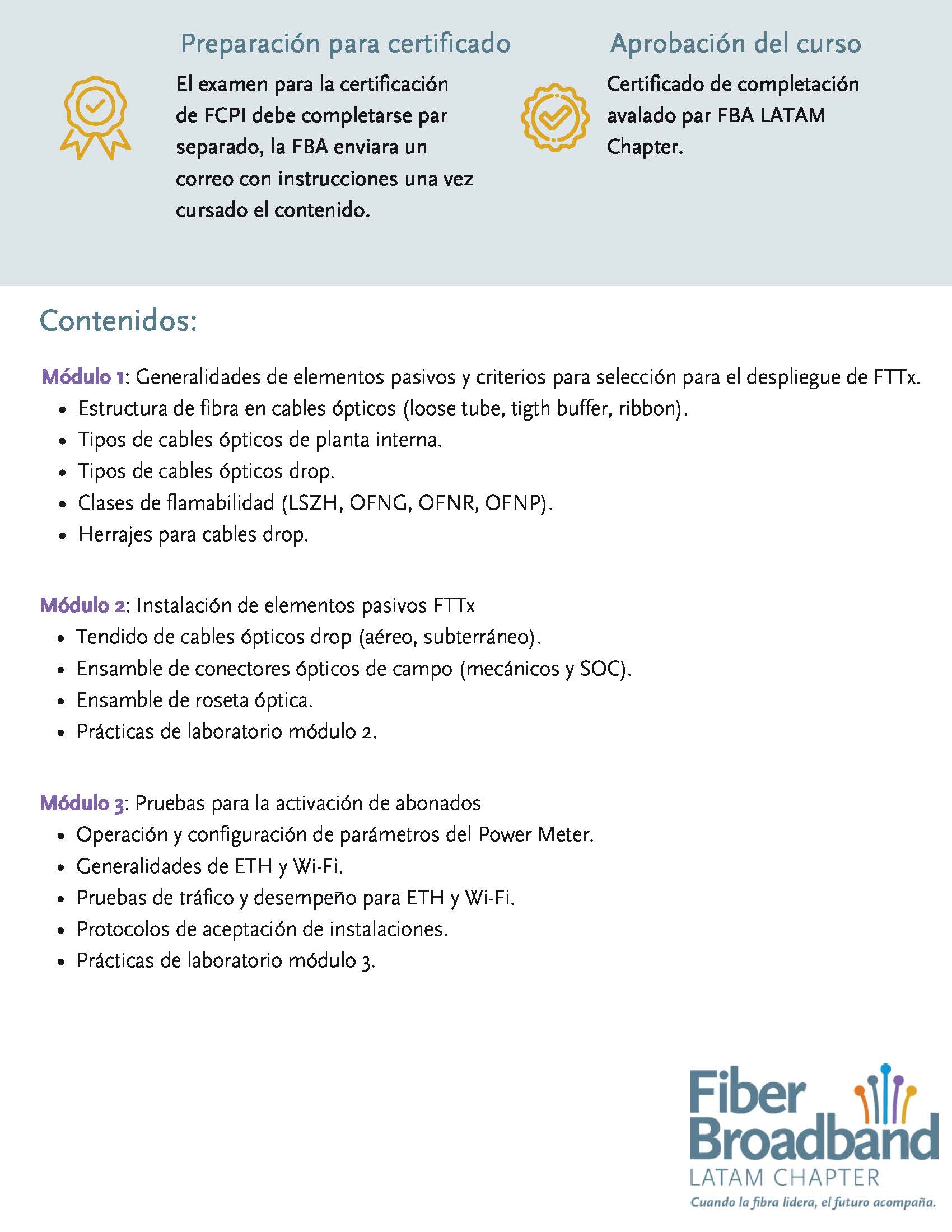 Curso FCPI (FBA Certified Premises Installer) de FBA LATAM 2026